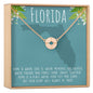 Florida Compass Pendant Necklace