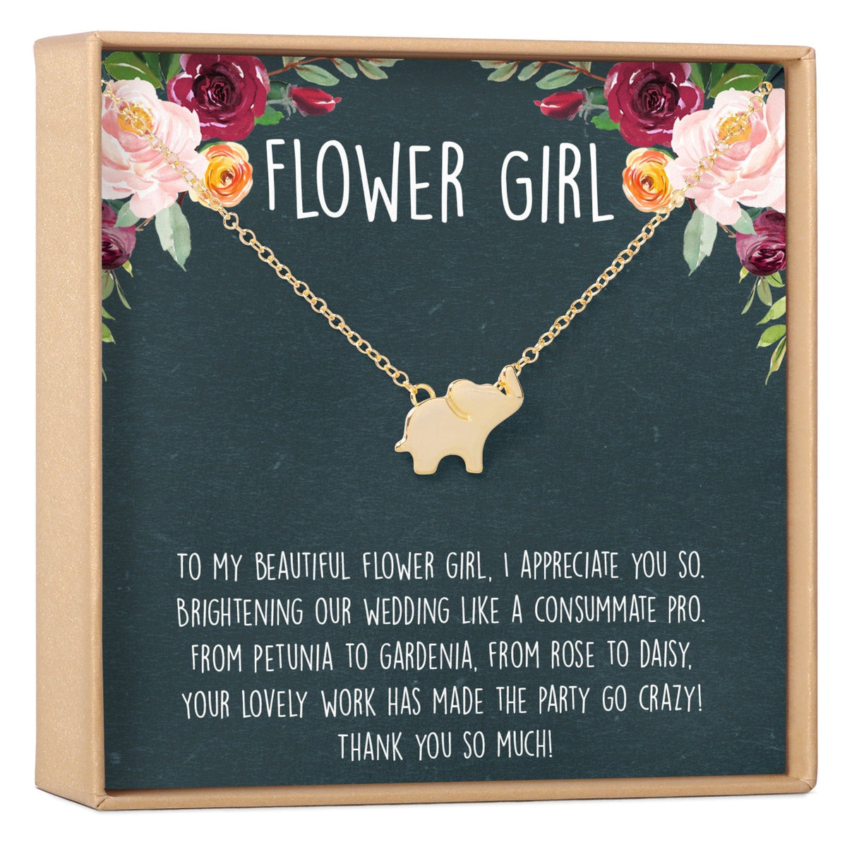 Flower Girl Necklace, Multiple Styles