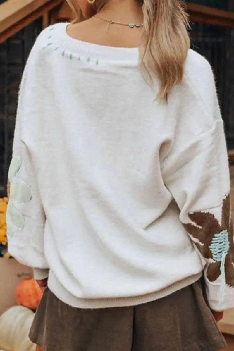 Women's V-Neck Knit Sweater | Trendsi Comfortable Fit