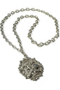 Silver Steampunk Gear Necklace