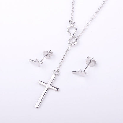 Foster Daughter Cross Earring and Necklace  Jewelry Set