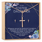Foster Daughter Cross Earring and Necklace  Jewelry Set