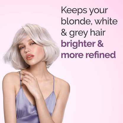 FRAMESI Color Lover Dynamic Blonde Purple Shampoo, Sulfate Free Shampoo, Color Treated Hai 16.9 Ozr