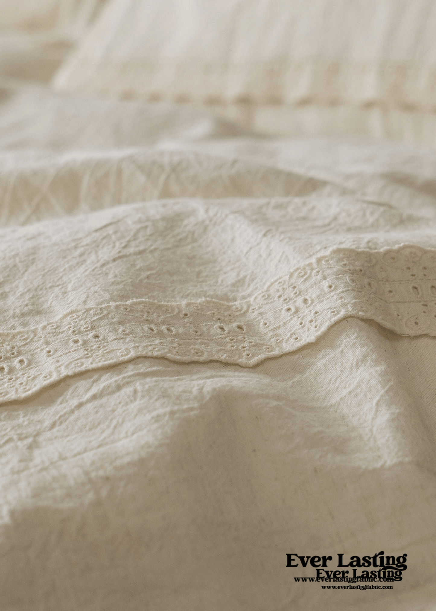 French Linen Cotton Embroidered Floral Pillowcases
