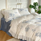 French White Lace Ruffle Bedding Set