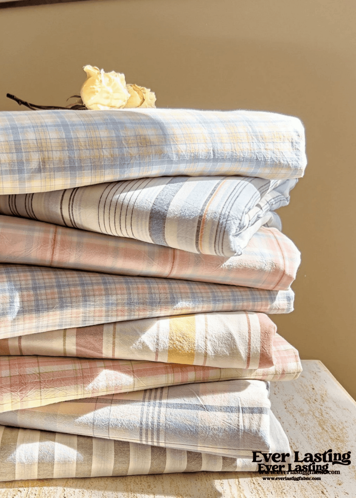 Fresh Plaid Washed Cotton Duvet Cover