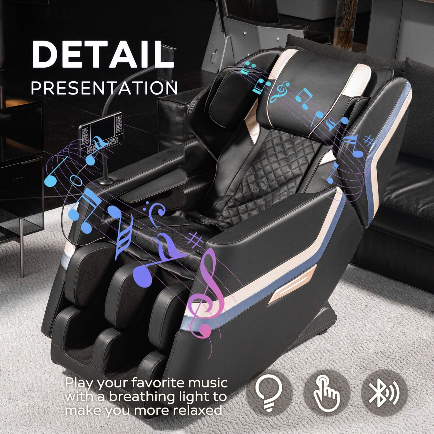 Airvana Full-Body Zero-Gravity Massage Chair Recliner With Six Massage Rollers (SAK91825)