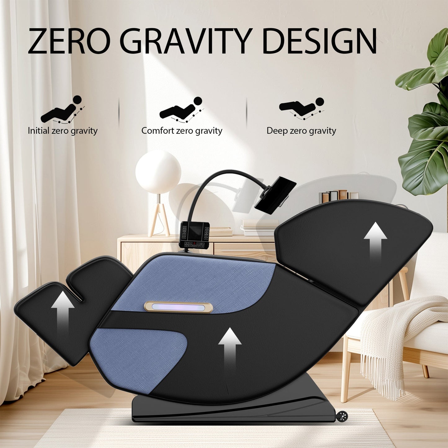 Airvana Imperium Full-Body Zero-Gravity Massage Recliner Chair With Ambient Lighting (SAK34591)