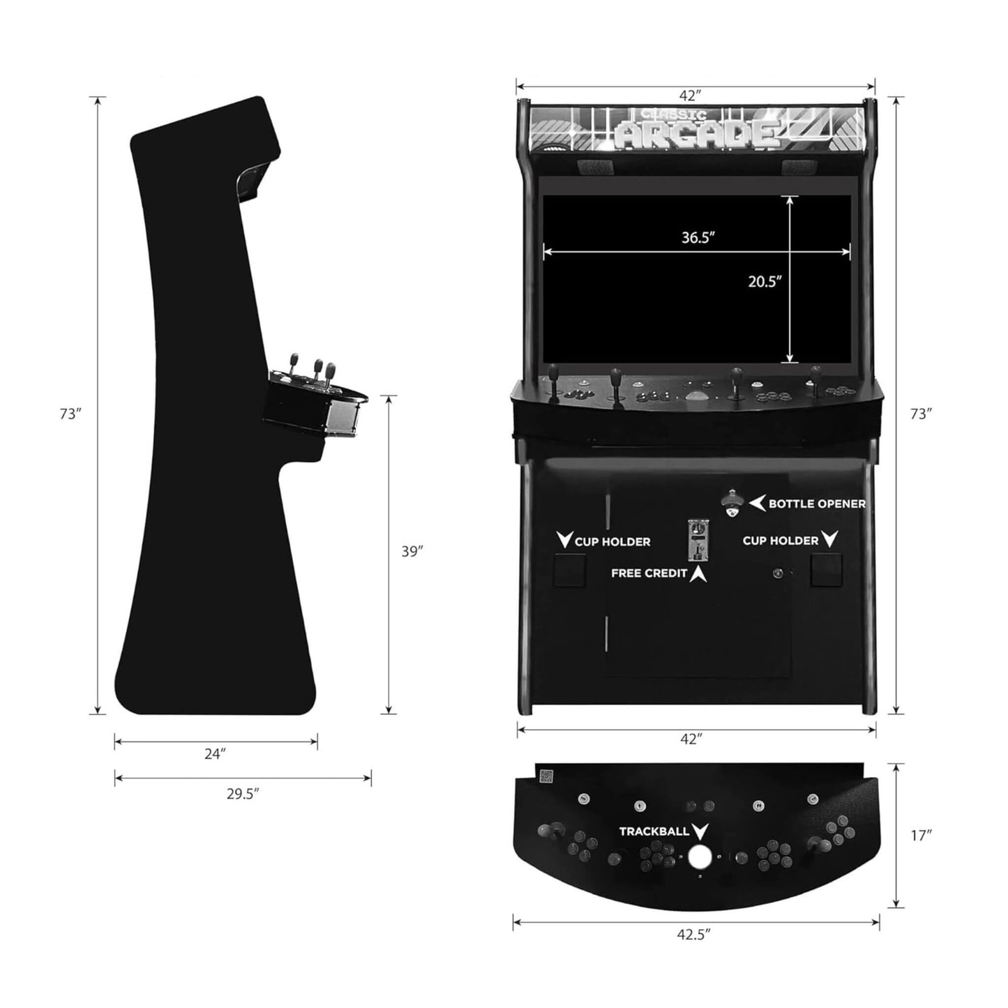 Full-Size Commercial Arcade Machine With Lightguns And Stools (SAK35690)