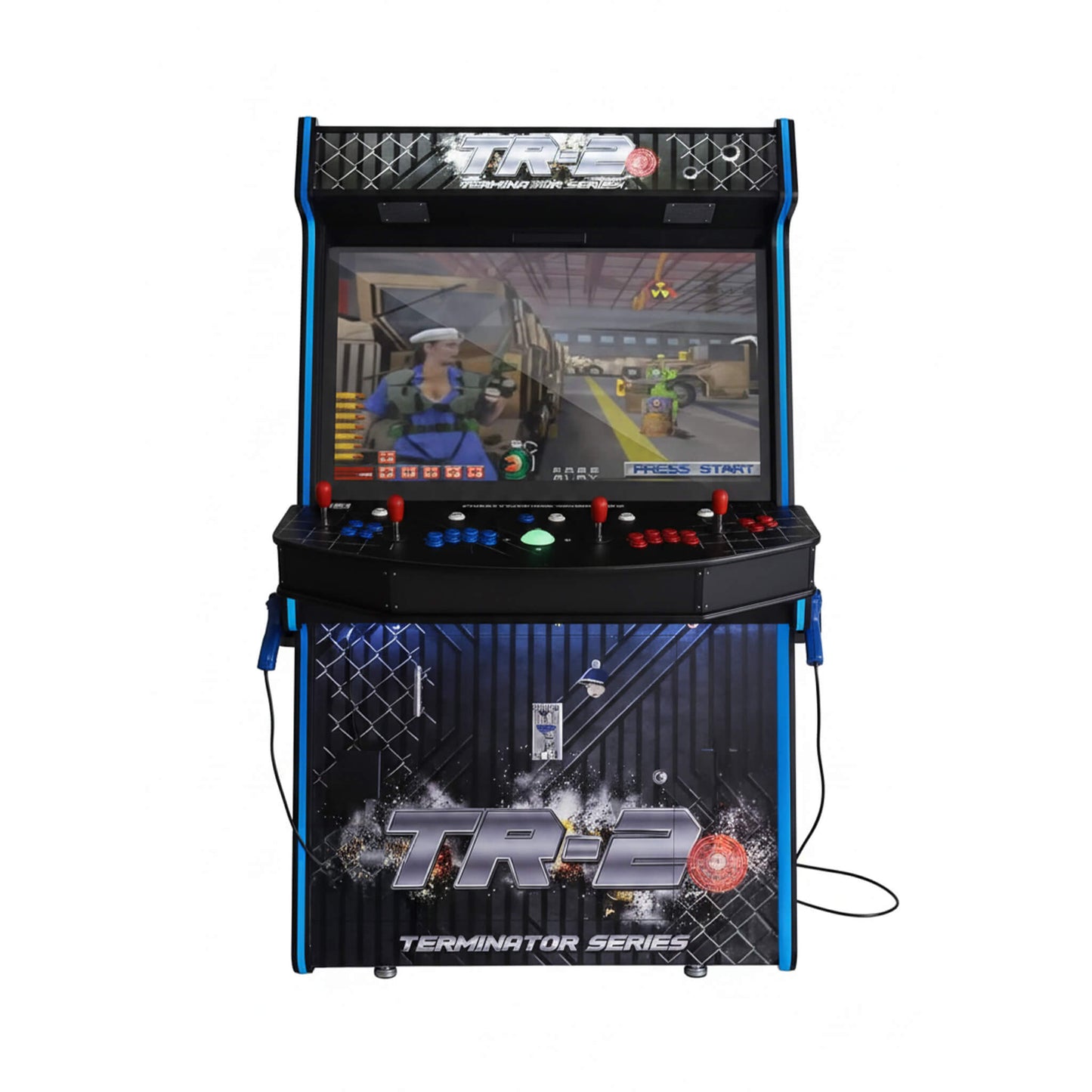 Full-Size Commercial Arcade Machine With Lightguns And Stools (SAK35690)