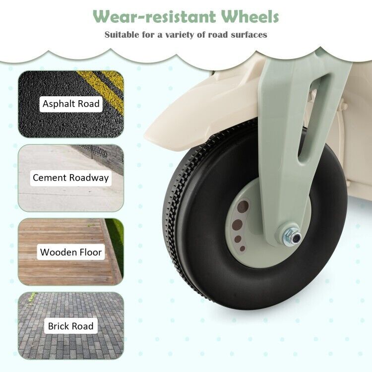 Fun and Exciting Electric Ride-On Motorcycle for Kids with Bubble Maker and Music - 6V Battery and Durable PP Wheels