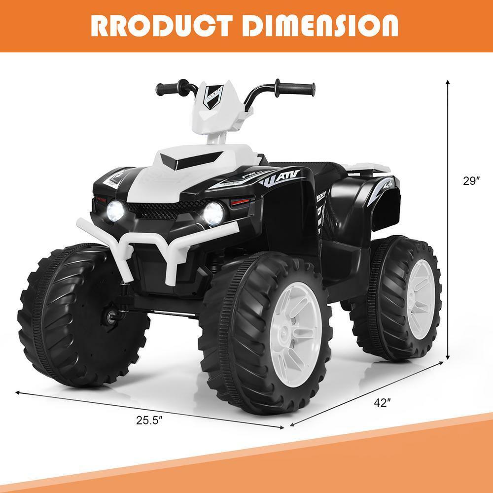 Fun and Interactive 13.6 Inch Ride-On Car for Kids Ages 3-7 with LED Lights, Music, and Adjustable Speed Settings
