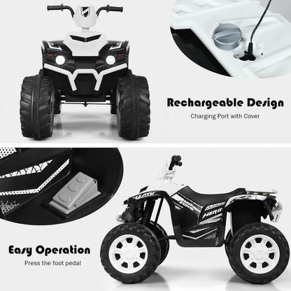 Fun and Interactive 13.6 Inch Ride-On Car for Kids Ages 3-7 with LED Lights, Music, and Adjustable Speed Settings