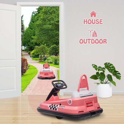 Fun and Safe 6V Electric Bumper Car for Toddlers Ages 1.5-6 Years