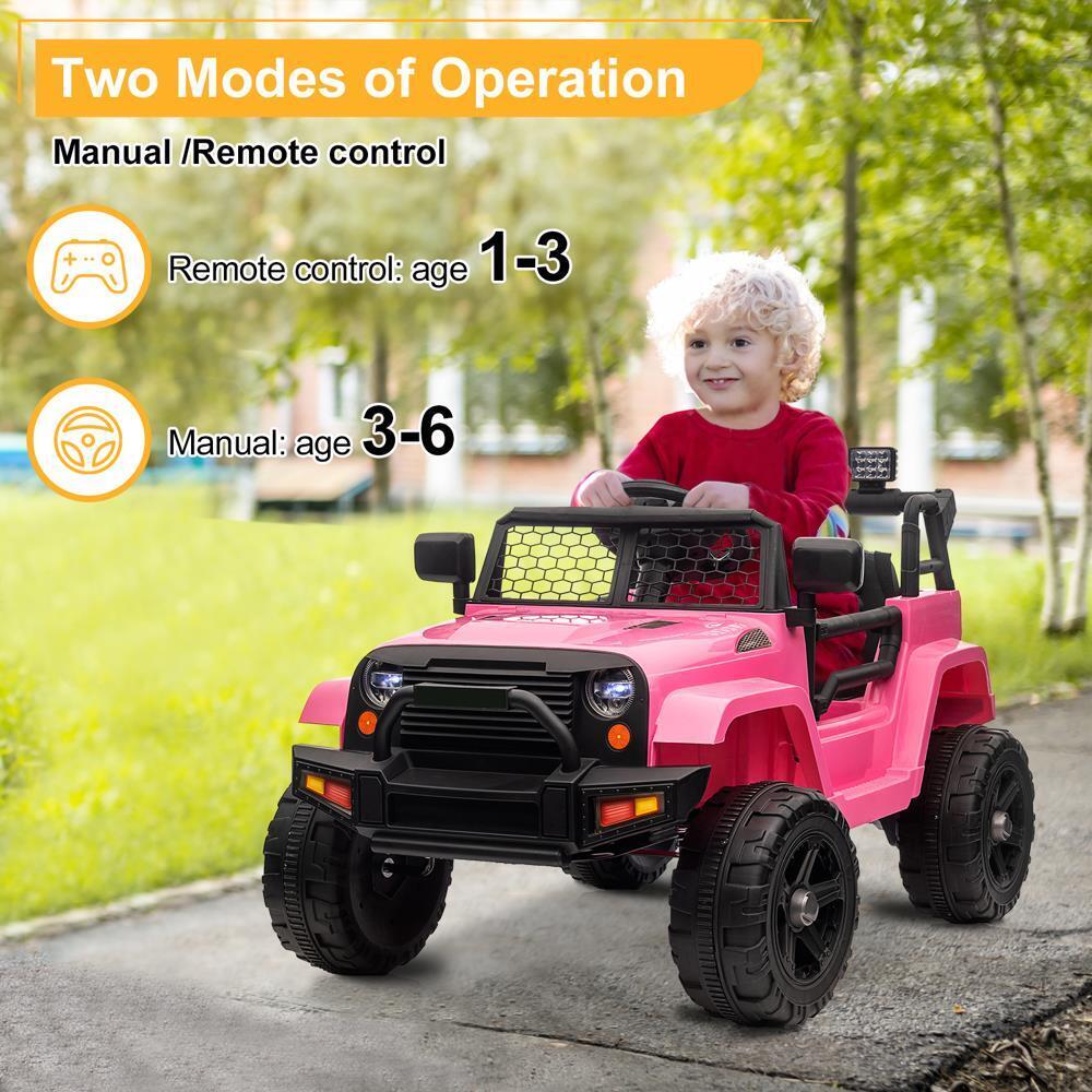Fun and Safe Kids Ride-On Car with Music, Lights, and Remote Control