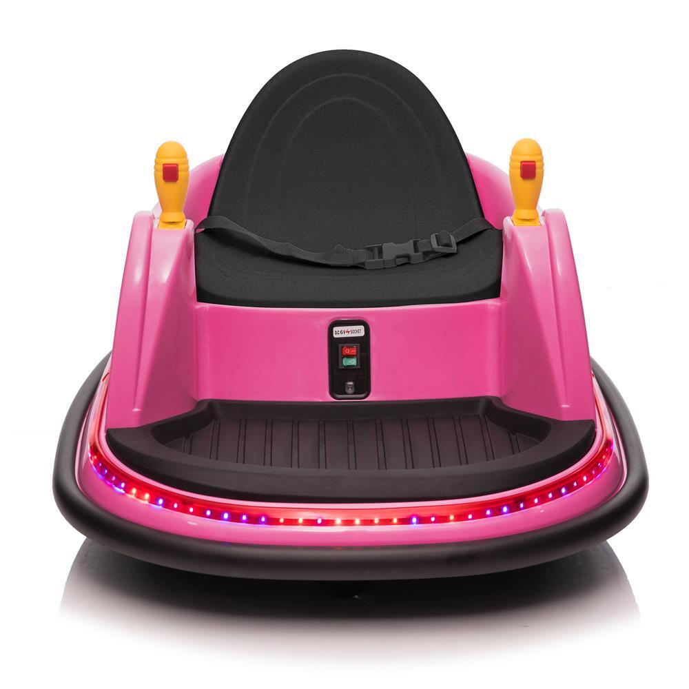 Fun and Safe Pink Rechargeable Bumper Car for Kids Ages 2-5