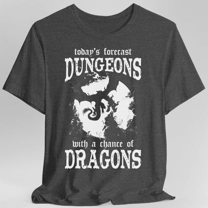 Funny D&D Weather Forecast Tshirt