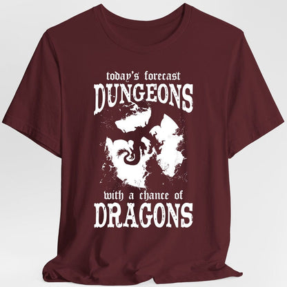 Funny D&D Weather Forecast Tshirt