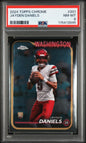 Graded 2024 Topps Chrome Jayden Daniels #201 Rookie RC Football Card PSA 8 Near Mint