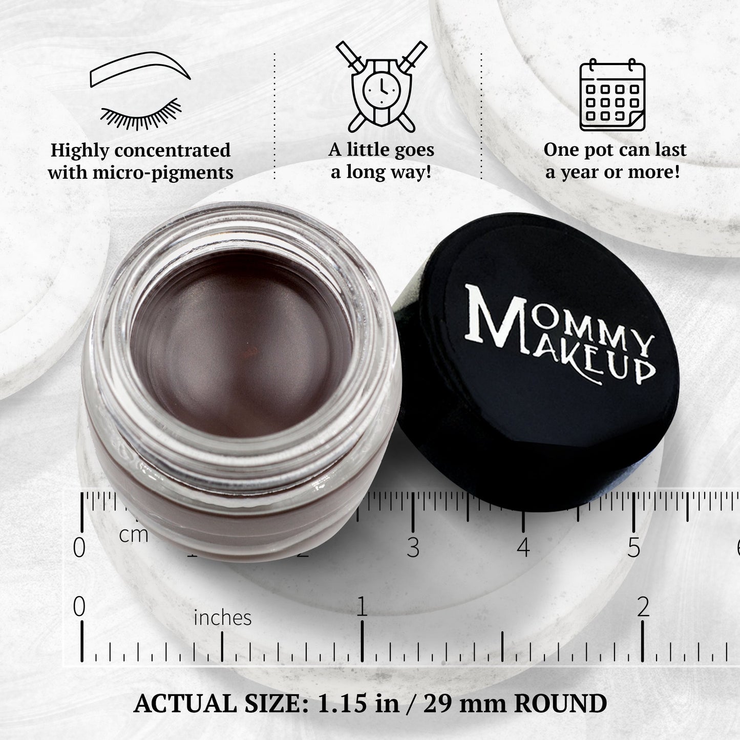Chocolate Kiss Stay Put Waterproof Gel Eyeliner w/ Micropigments