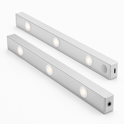 Rechargeable Cabinet Light with Motion Sensor - Silver