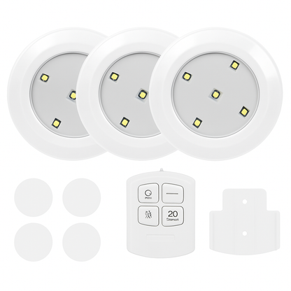 Cordless Closet Lamp with Remote Night Light