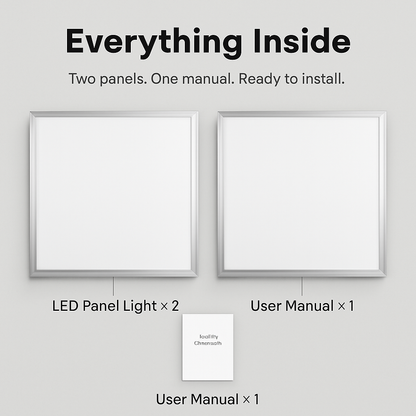 LED Panel Light for Ceiling Grids - Slim & Modern
