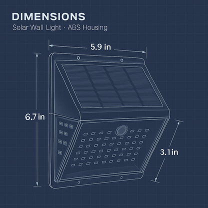 Solar Lights Wall Lamps with Motion Sensor