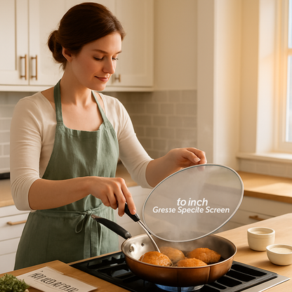 Grease Splatter Screen for Pans and Woks