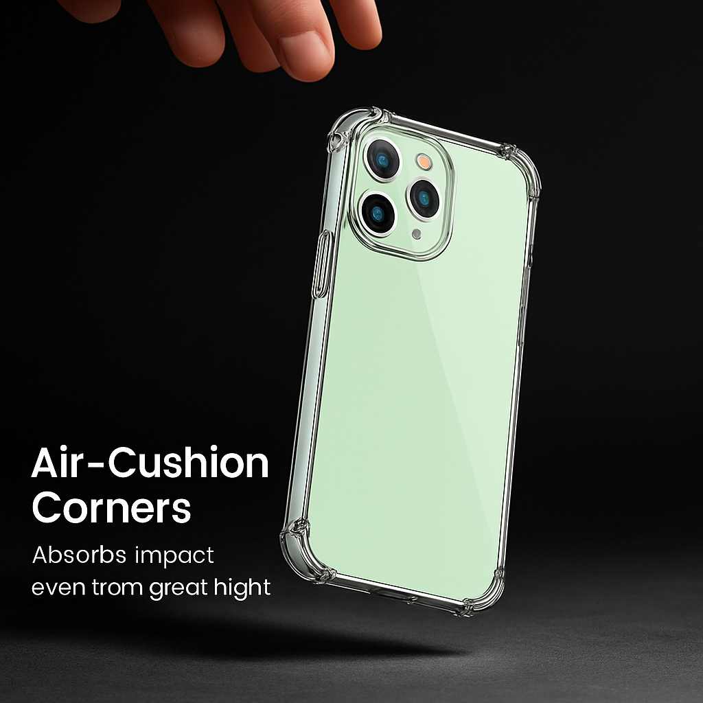 Shockproof Clear Phone Case for iPhone - Protective & Clear
