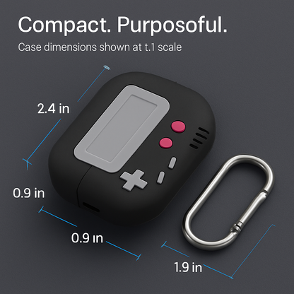 AirPods Pro Silicone Protective Case with Carabiner