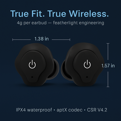 True Wireless Earbuds with Noise Cancellation