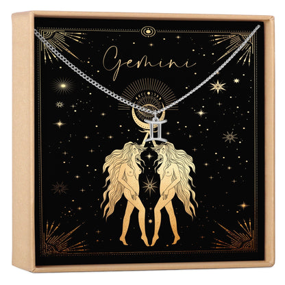 Gemini Zodiac Deity Necklace