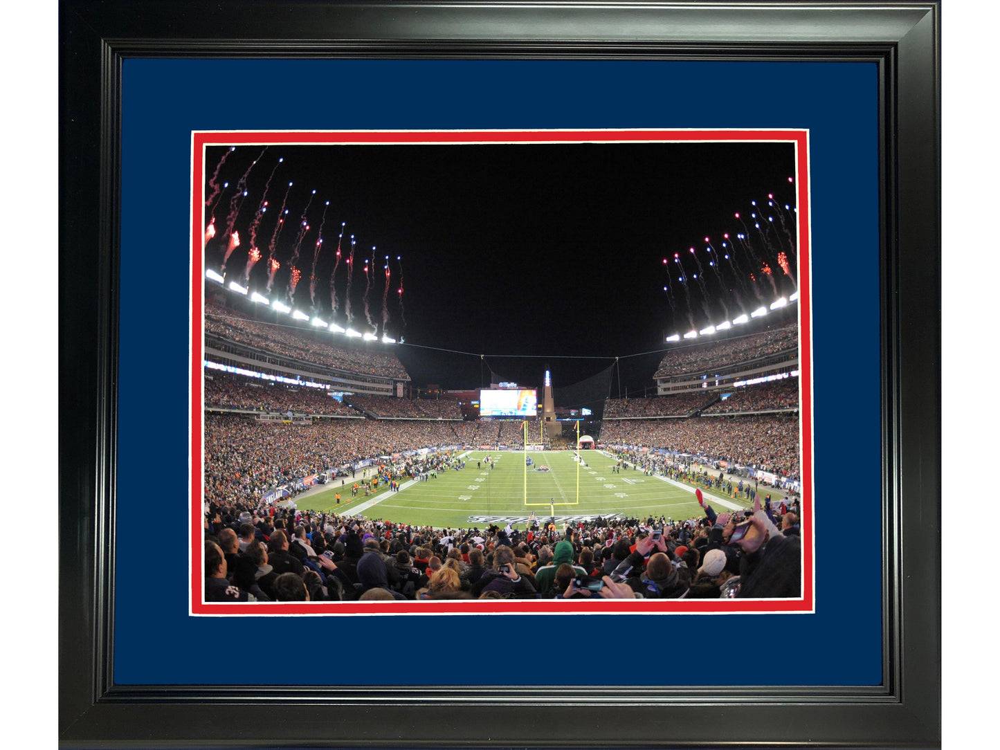 Framed Gillette Stadium New England Patriots 11"x14" Football Photo Professionally Matted