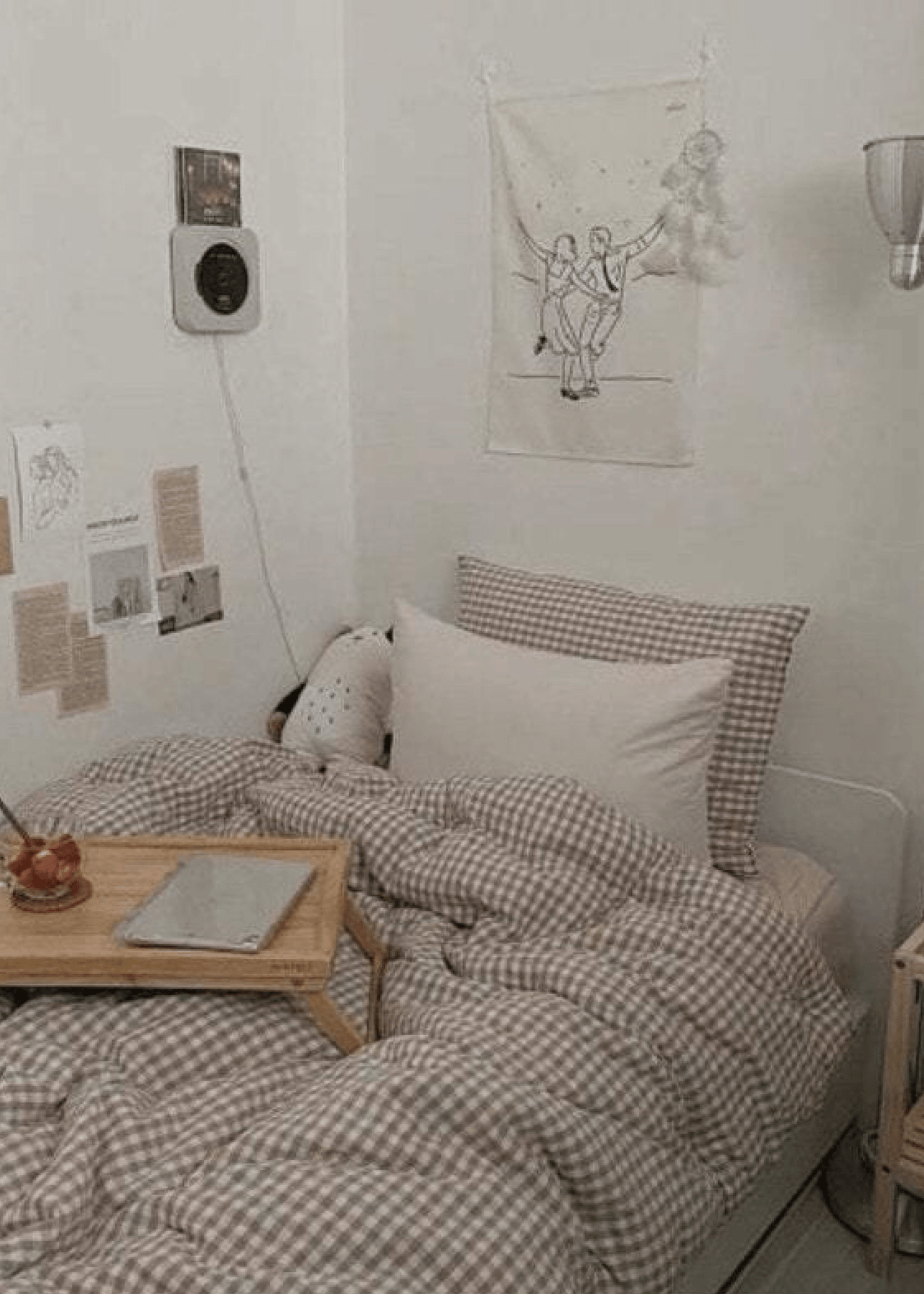 Gingham Bedding Set / Red