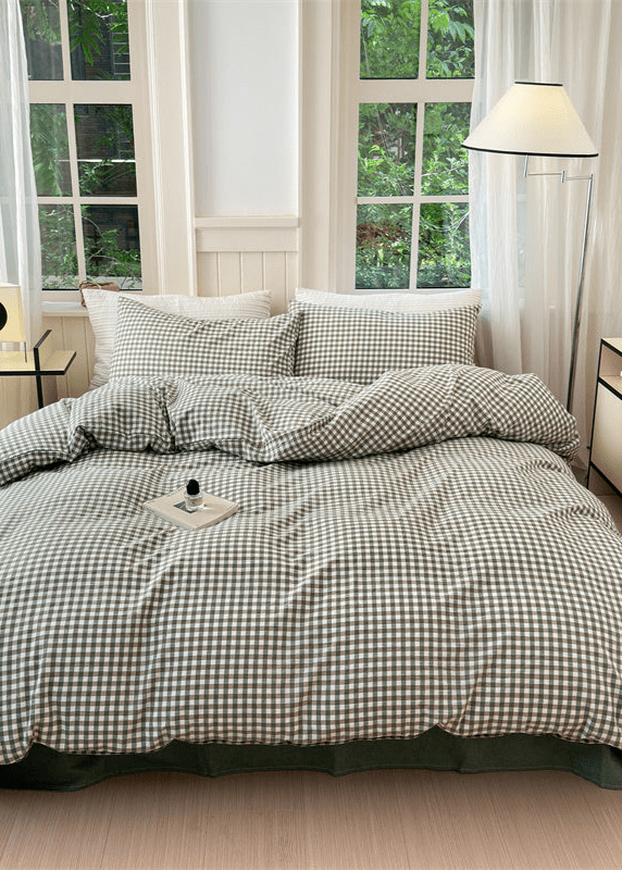 Gingham Bedding Set / Red