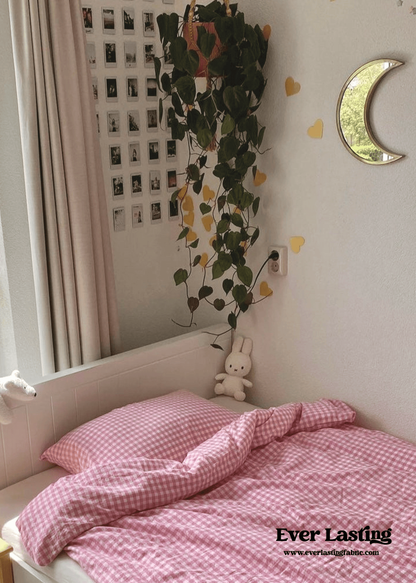 Gingham Bedding Set / Red