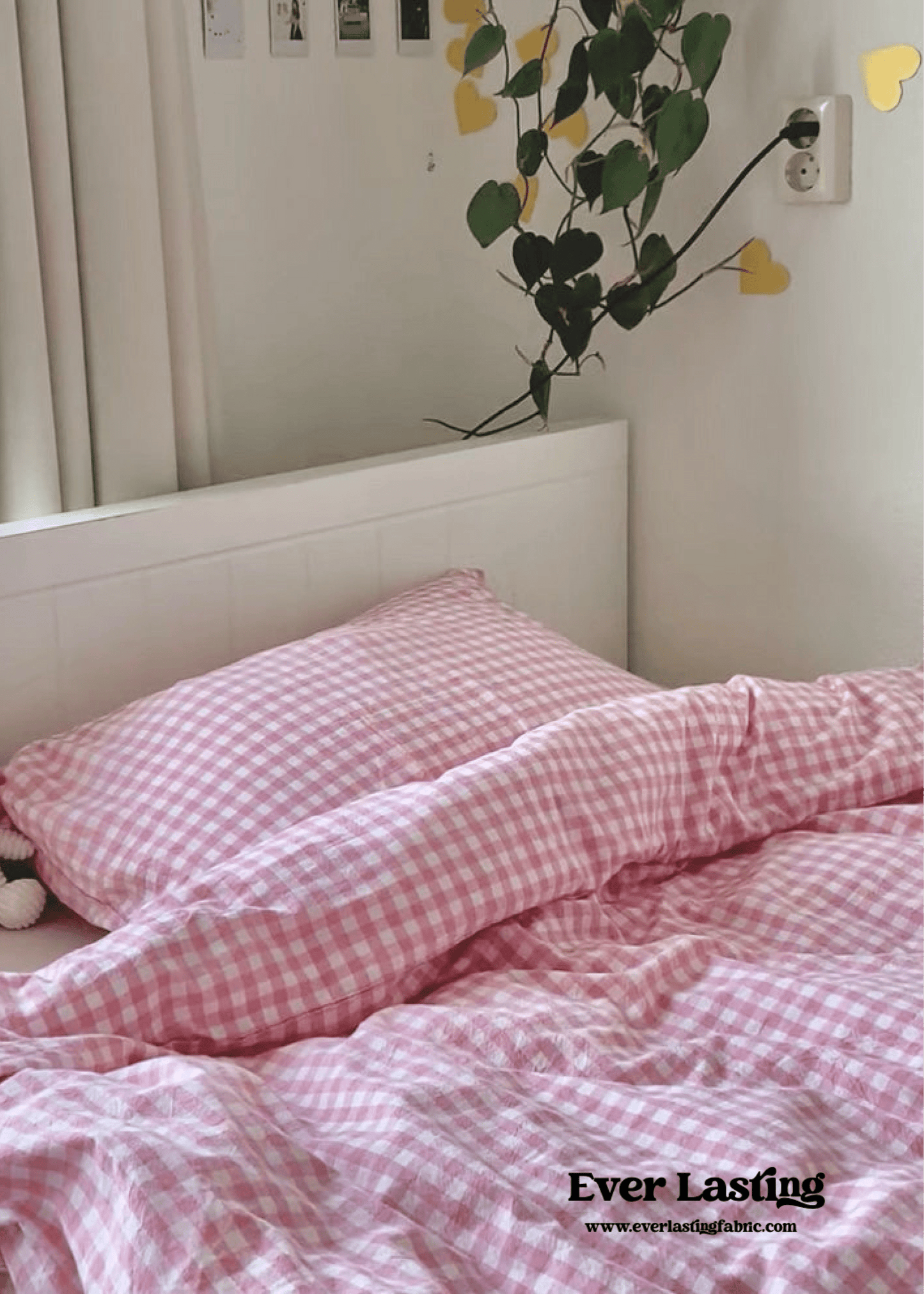 Gingham Bedding Set / Red