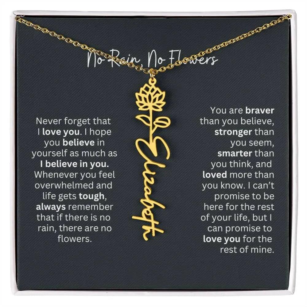 Gold Flower Necklace