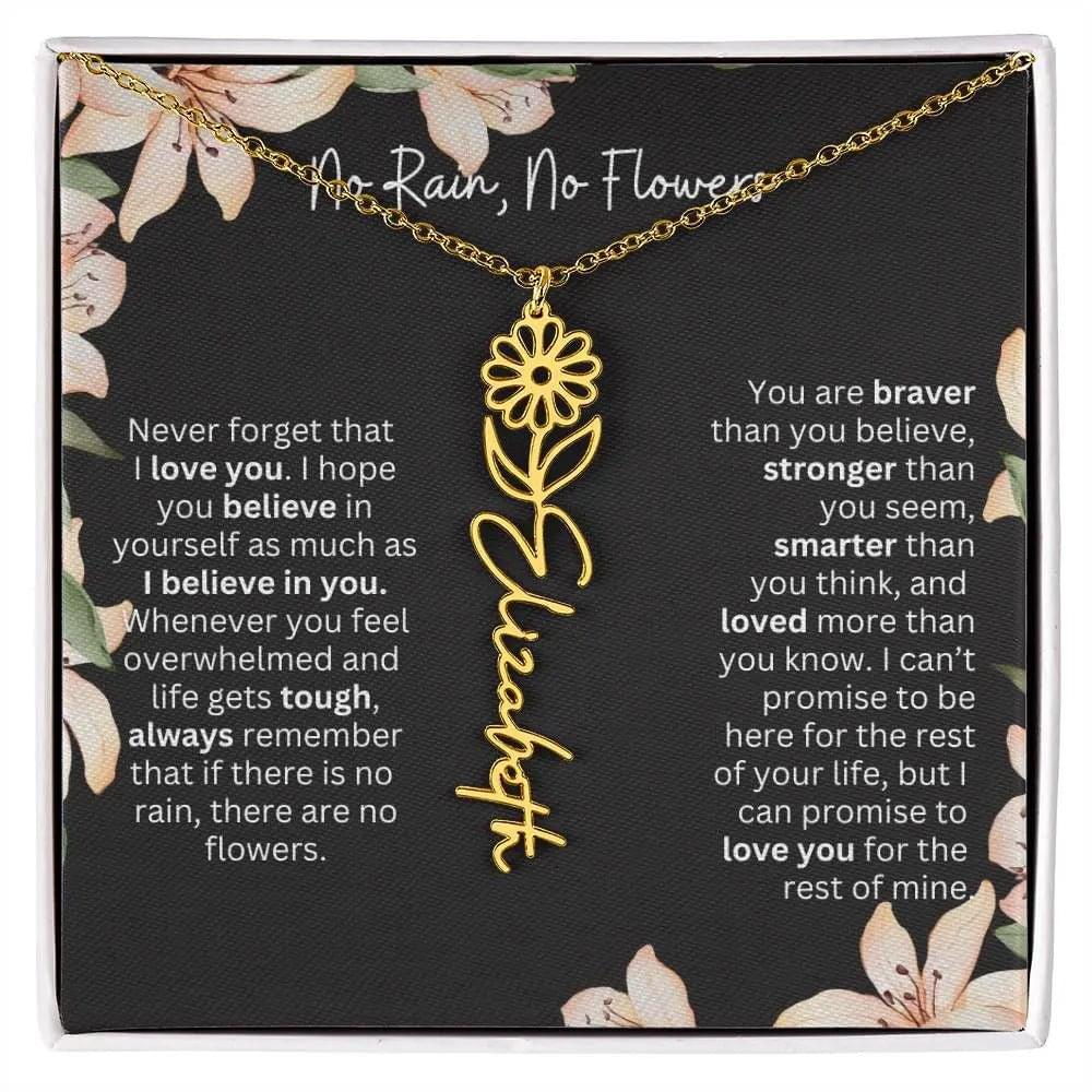 Gold Flower Necklace