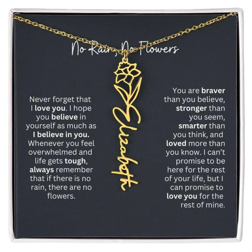 Gold Flower Necklace