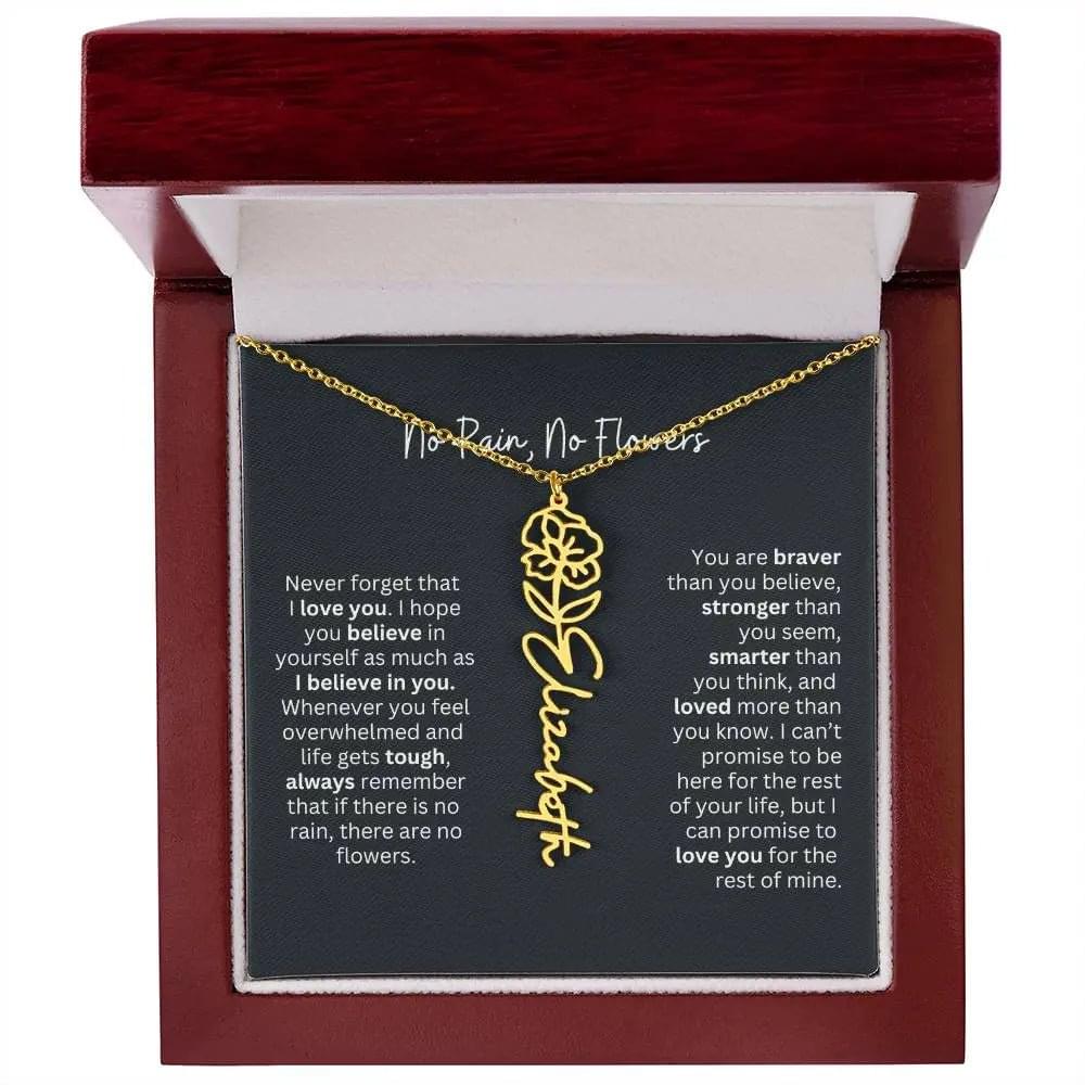 Gold Flower Necklace
