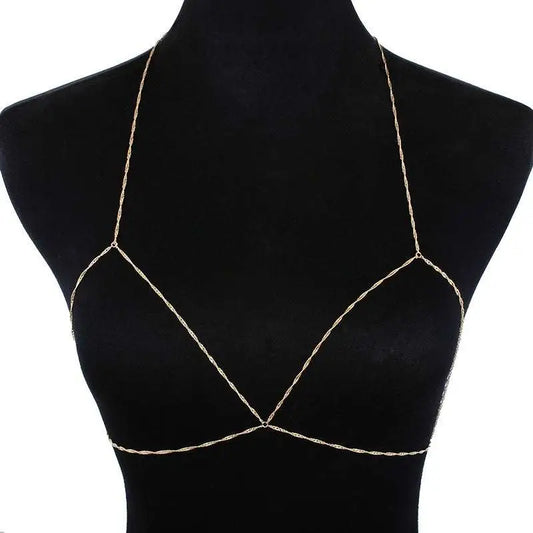Gold Twisted Rope Jewelry Retro Bikini Chain