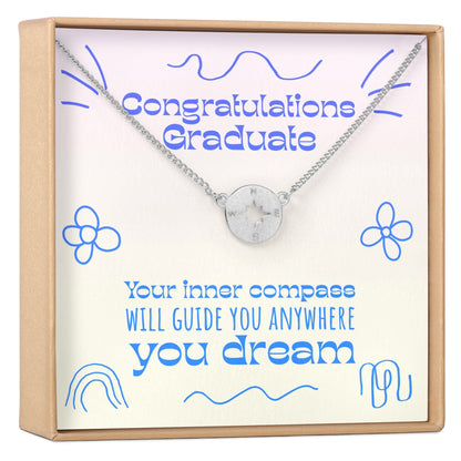 Graduation Compass Necklace