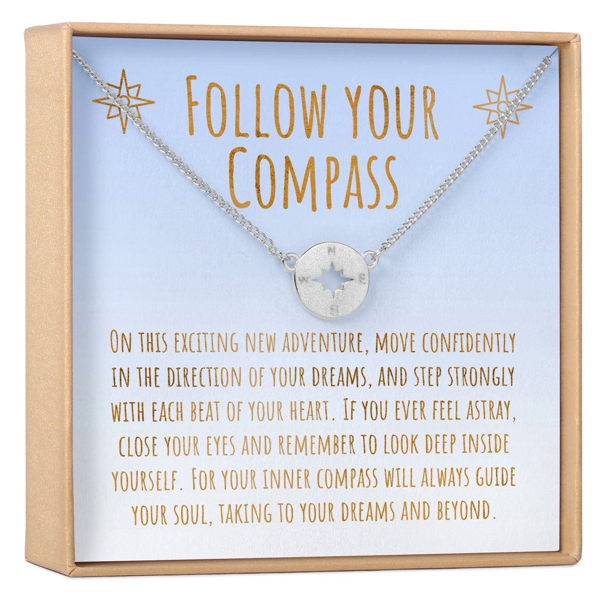 Graduation Compass Necklace