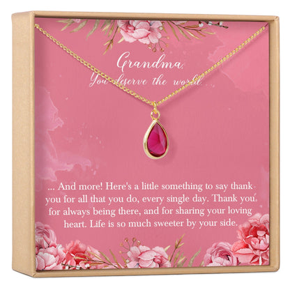 Grandma Gemstone Necklace