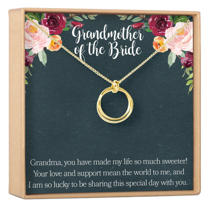 Grandmother of the Bride Necklace, Multiple Styles