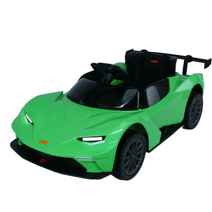 Green Electric Ride-On Car with Remote Control, MP3 Player, and 3 Speed Options for Kids
