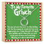 Grinch Christmas Linked Circles Necklace