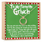 Grinch Christmas Linked Circles Necklace